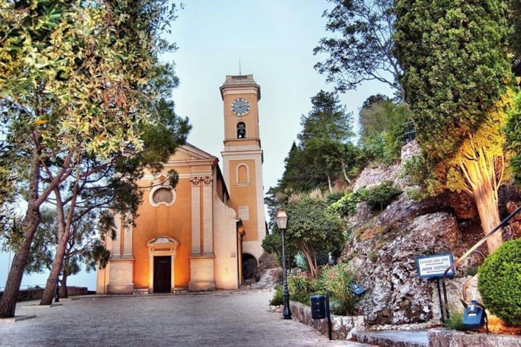 Studio Au Calme, Avec Terrasse Et Parking A Eze Village المظهر الخارجي الصورة