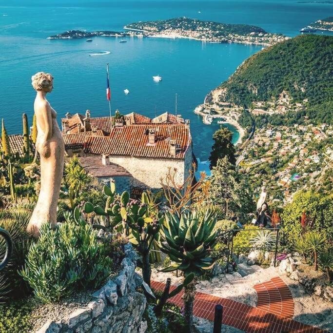 Studio Au Calme, Avec Terrasse Et Parking A Eze Village المظهر الخارجي الصورة